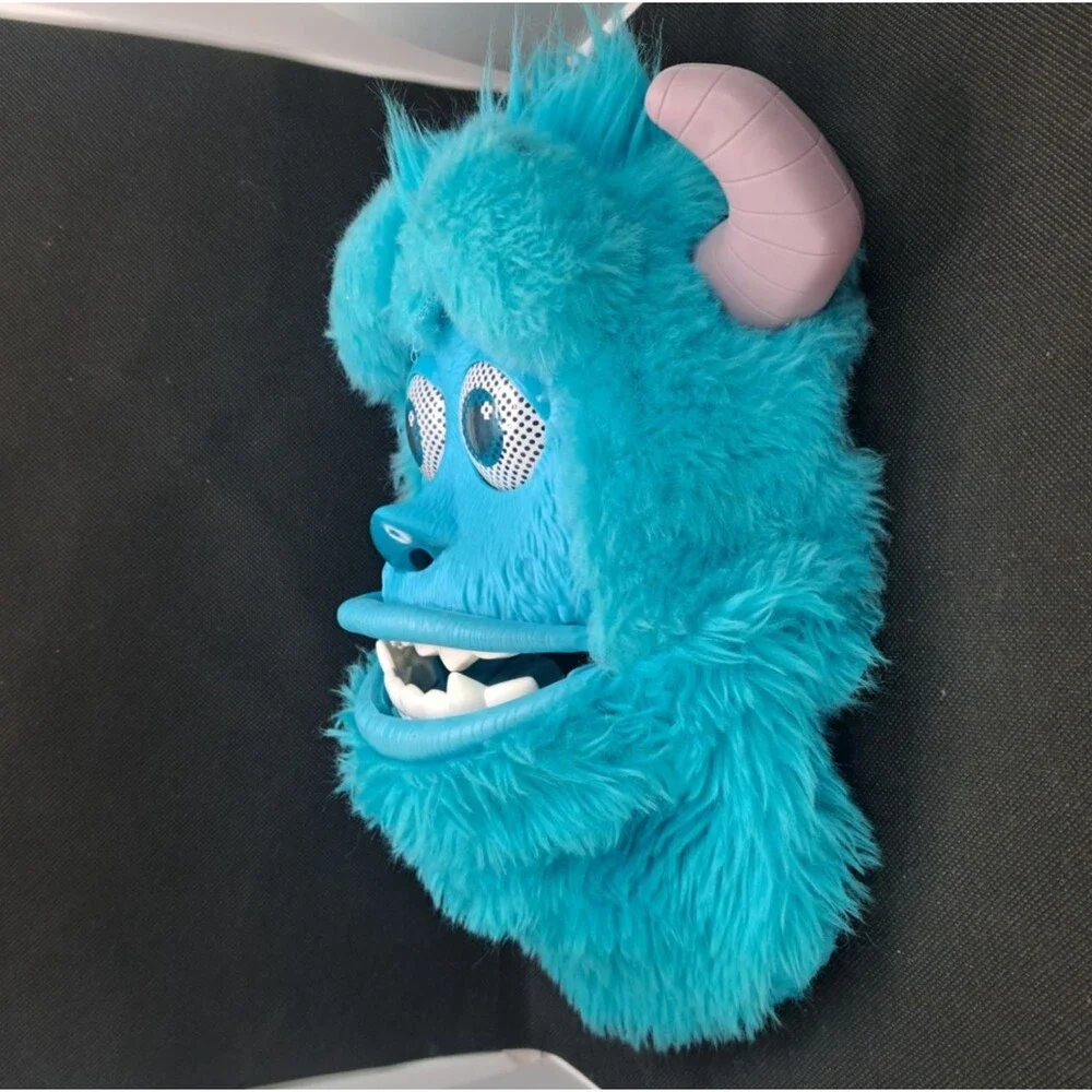 Monsters University Inc Blue Plush Fur Sulley Sully Mask Toy Disney Spin Master - Picture 3 of 4